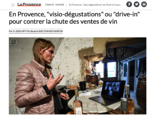 Notre concept d’Oeno Visio Apéro salué par le journal la Provence