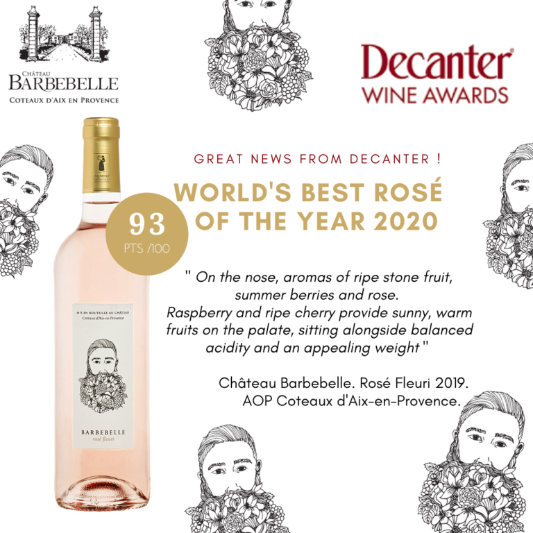 OUR ROSÉ NAMED BEST ROSÉ IN THE WORLD BY DECANTER MAGAZINE!
