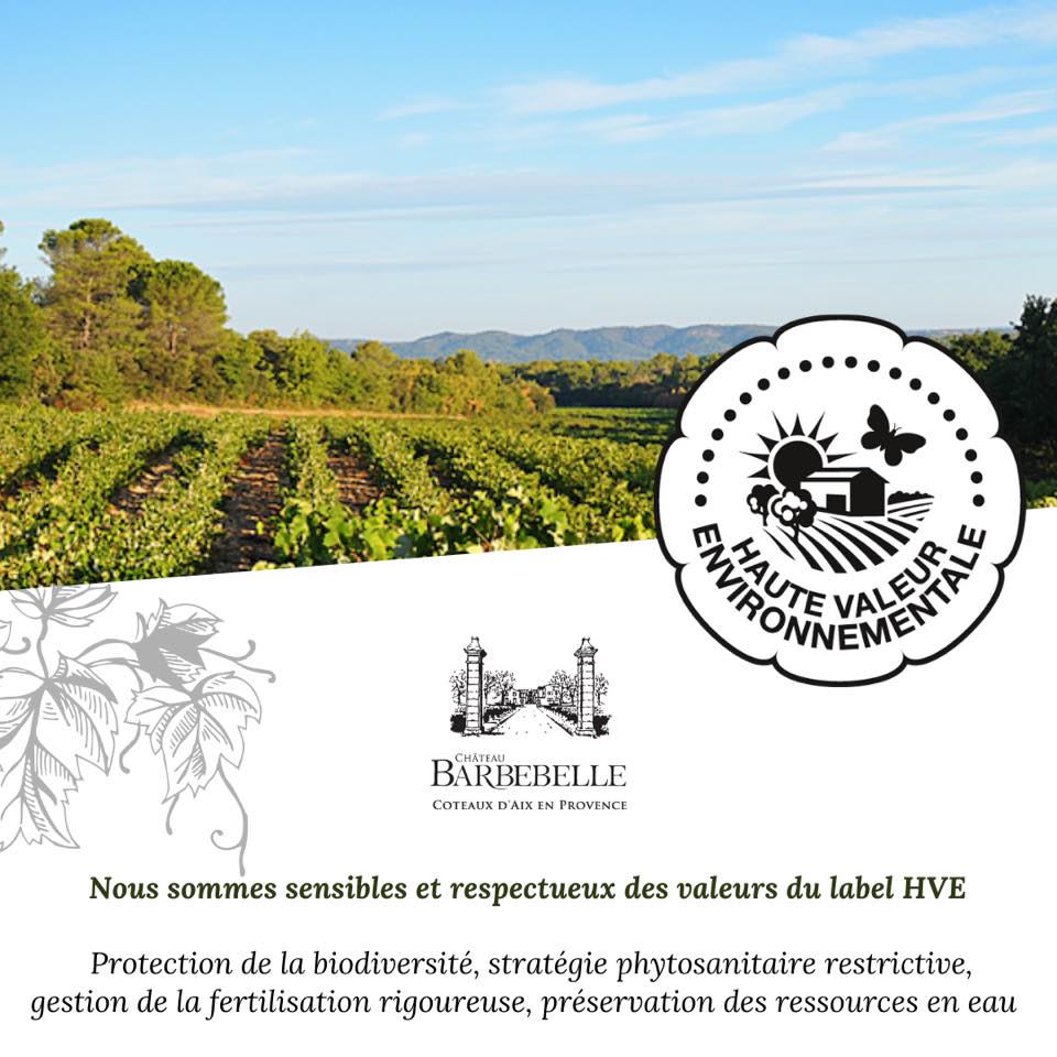CHÂTEAU BARBEBELLE IS NOW CERTIFIED HIGH ENVIRONMENTAL VALUE