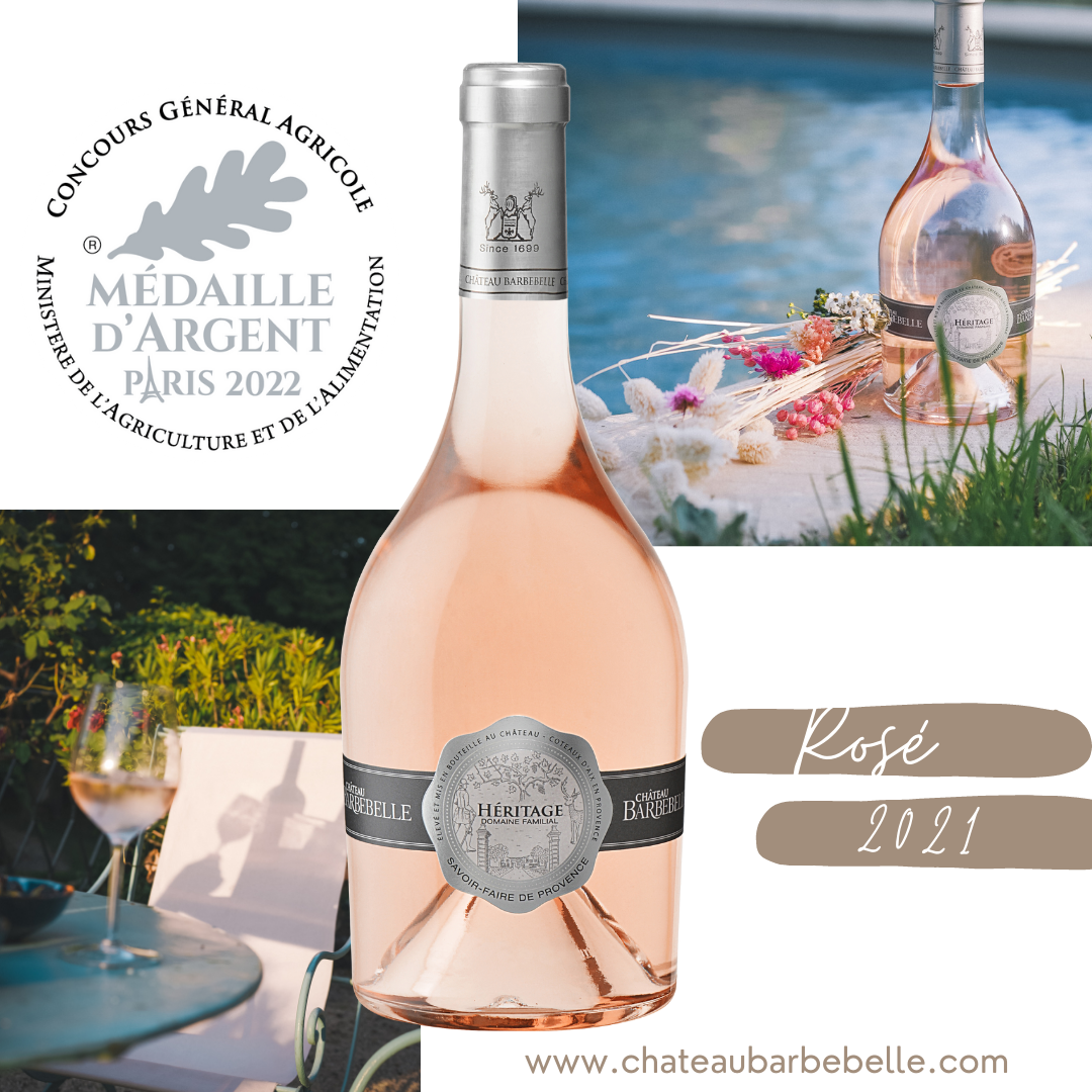 Notre Cuvée Héritage rosé médaillée au Concours Général Agricole 2022