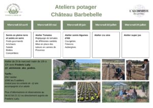 Ateliers potager au Château Barbebelle